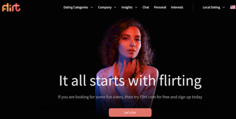 flirt.com website image screen